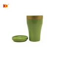 The factory customized 15oz ceramic green coffee Mug with lid